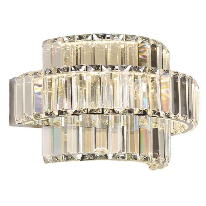 Бра Crystal Shine Linda Chrome Wall Lamp B Хром Прозрачный (Transparent) Бра Crystal Shine Linda Chrome Wall Lamp B Хром Прозрачный (Transparent) в Воронеже | Loft Concept