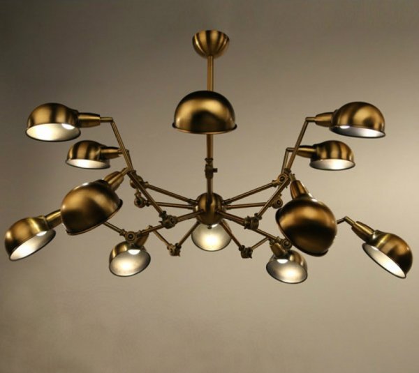 Подвесной светильник Gold Spider Chandelier  в Воронеже | Loft Concept 