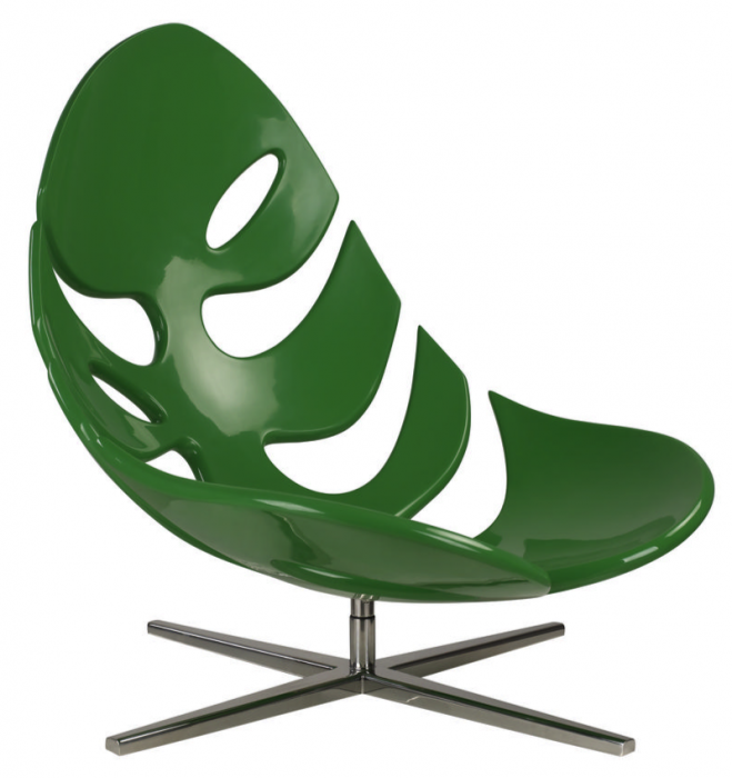 Кресло Monstera lounge chair Черный Зеленый Белый в Воронеже | Loft Concept 