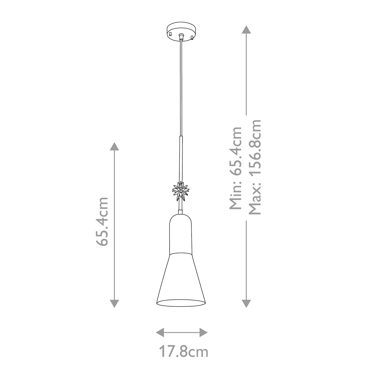  Подвесной светильник черного матового цвета с конусным плафоном 65 см Elstead Lighting в Воронеже