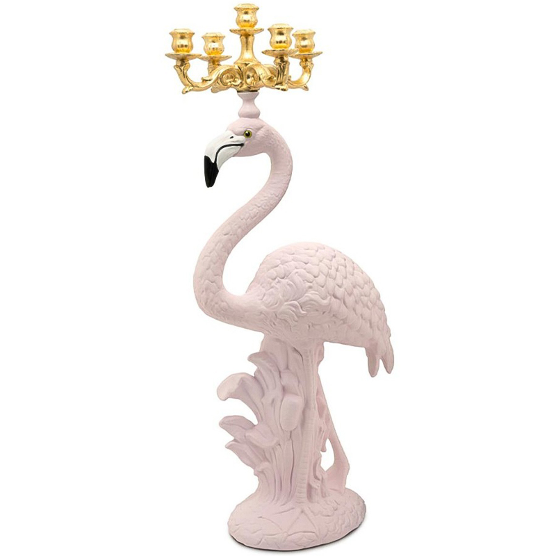 Подсвечник Candleholder Flamingo Bisc. Pink Gold Розовый Золотой в Воронеже | Loft Concept 