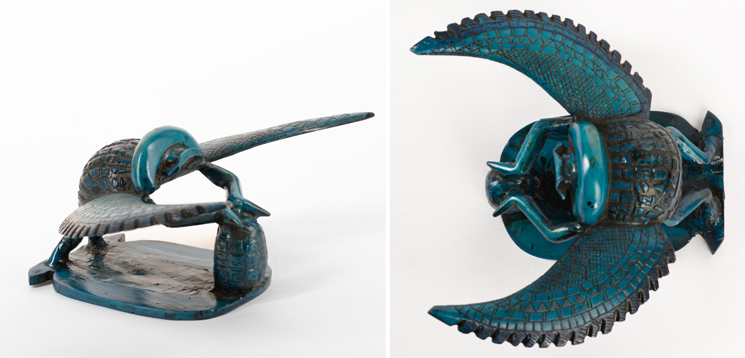 Статуэтка Скарабей Scarab Beetle with Wings turquoise - фото