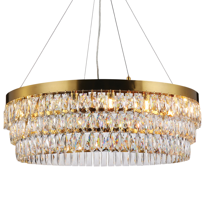 Люстра Lunet Chandelier 80 Глянцевое золото Прозрачный Люстра Lunet Chandelier 80 Глянцевое золото Прозрачный в Воронеже | Loft Concept
