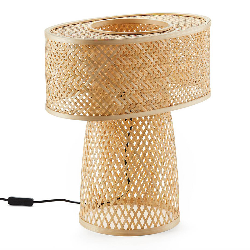 Настольная лампа Maren Wicker Table lamp Бежевый в Воронеже | Loft Concept 