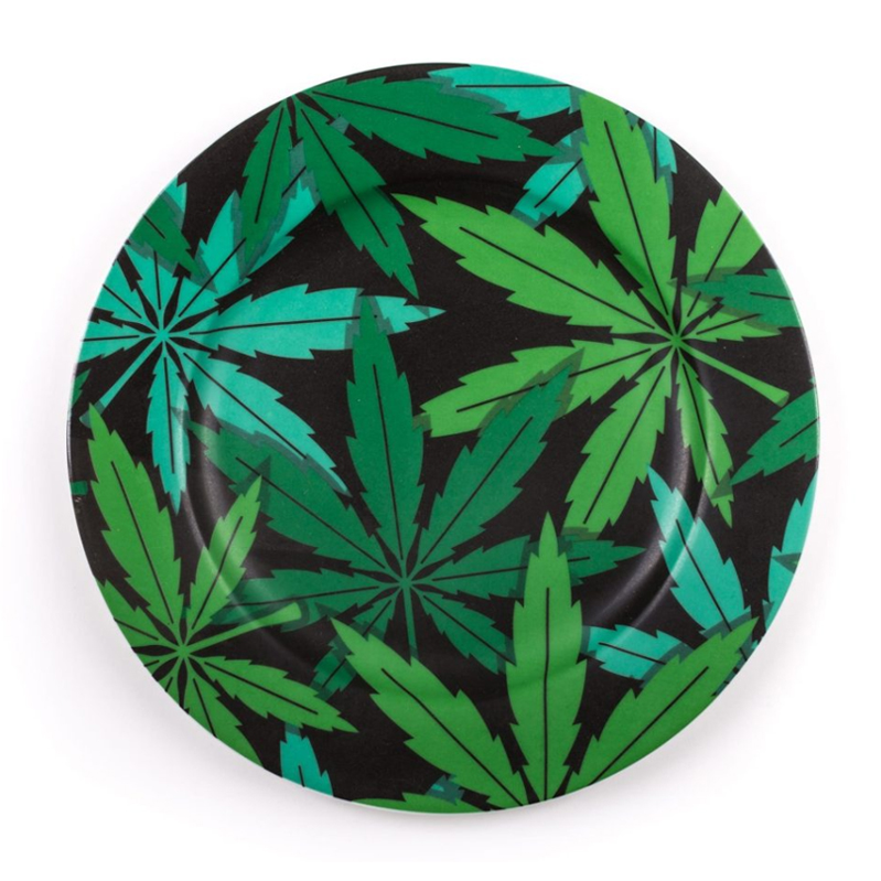 Тарелка Seletti Porcelain Plate Weed Зеленый в Воронеже | Loft Concept 