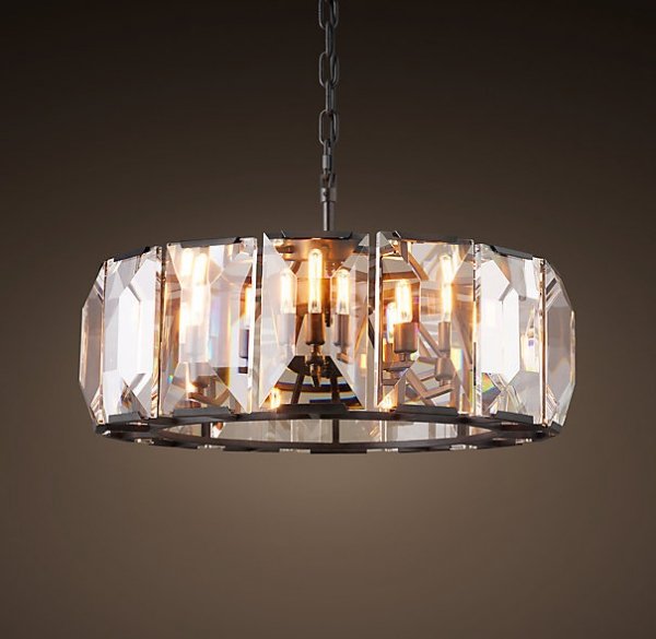 Люстра RH Harlow Crystal Round Chandelier 6 Черный в Воронеже | Loft Concept 