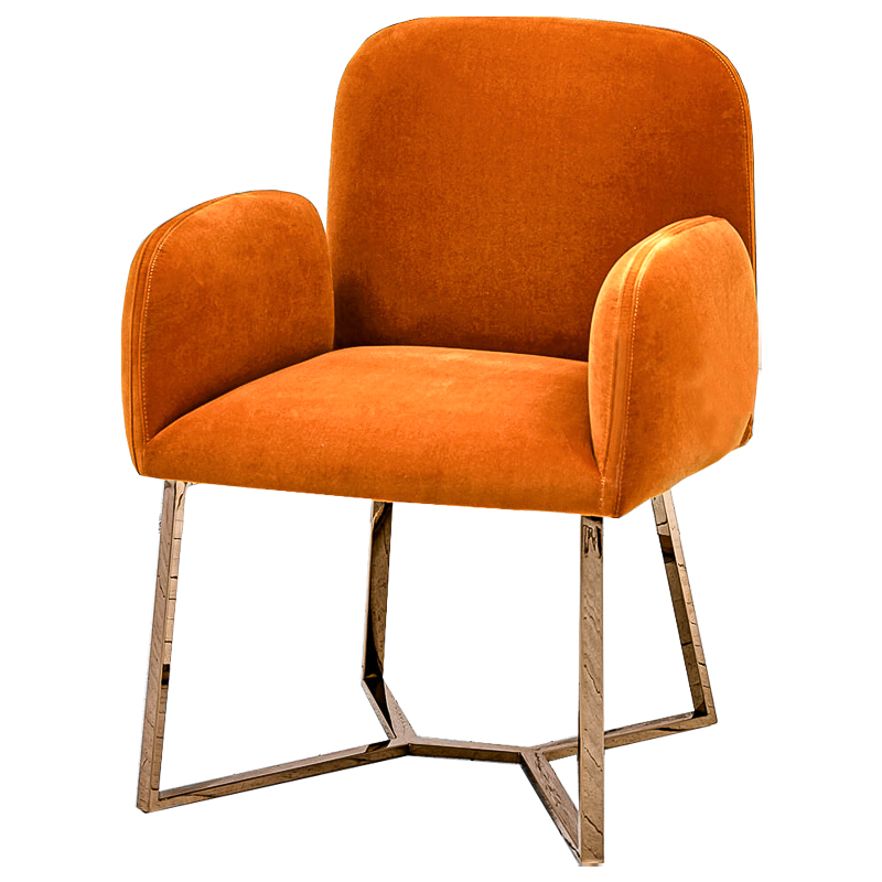 Стул Clifford Stool Orange Оранжевый Розовое золото в Воронеже | Loft Concept 