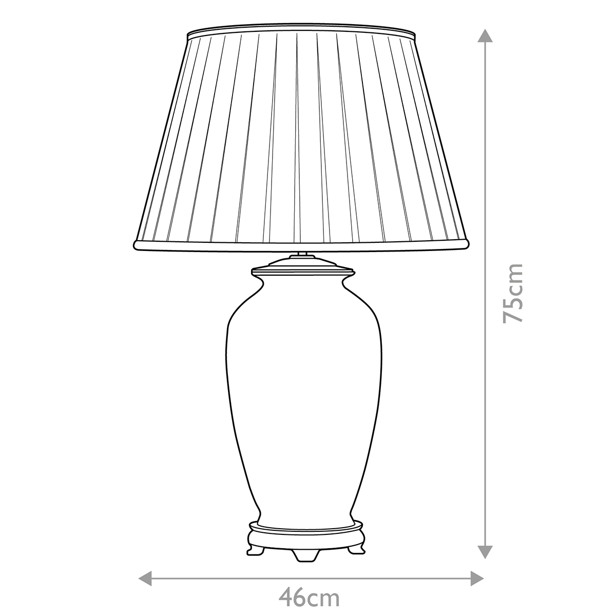 Настольная лампа восточная с основанием из керамики серебряная с цветочным и лиственным декором и белым плиссированным абажуром Elstead Lighting в Воронеже