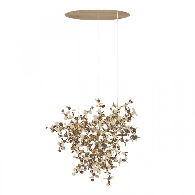 Люстра Terzani Argent Suspension Gold Pendant lamp диаметр 85 Золотой в Воронеже | Loft Concept 