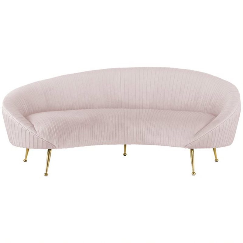 Диван Pebernat Lounge Sofa light pink Золотой Розовый пастельный в Воронеже | Loft Concept 