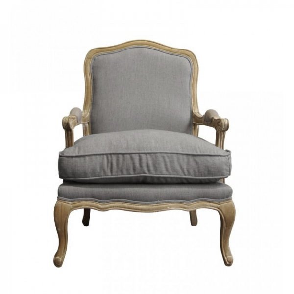 Кресло French Provence ArmChair Shebbi Grey  в Воронеже | Loft Concept 