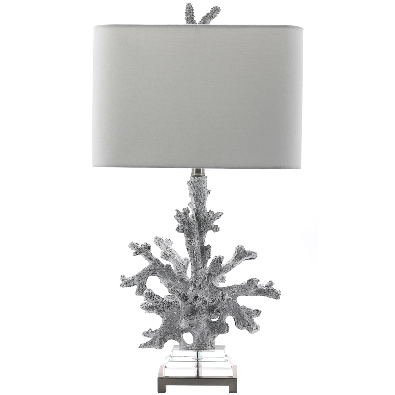 Настольная лампа Coral Grey Table Lamp Серый Прозрачный в Воронеже | Loft Concept 