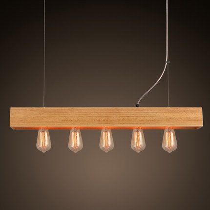 Люстра Loft Wooden Lighting Line Pendant Белый дуб Люстра Loft Wooden Lighting Line Pendant Белый дуб в Воронеже | Loft Concept