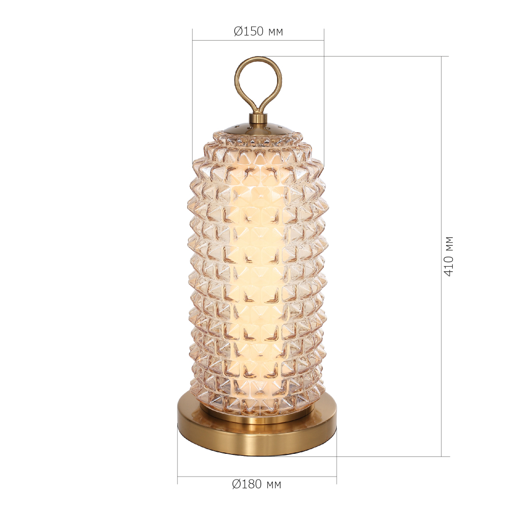 Настольная лампа с факутрным стеклянным плафоном Sonora в Воронеже