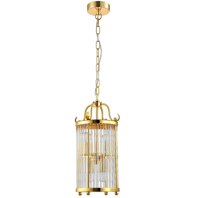 Подвесной светильник Gorden Gold Hanging Lamp Золотой Прозрачное Стекло в Воронеже | Loft Concept 