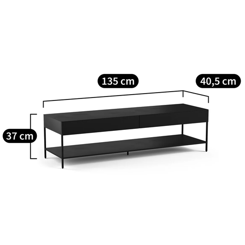 ТВ-тумба из металла с 2-мя ящиками Kelsey Metal TV Stand в Воронеже