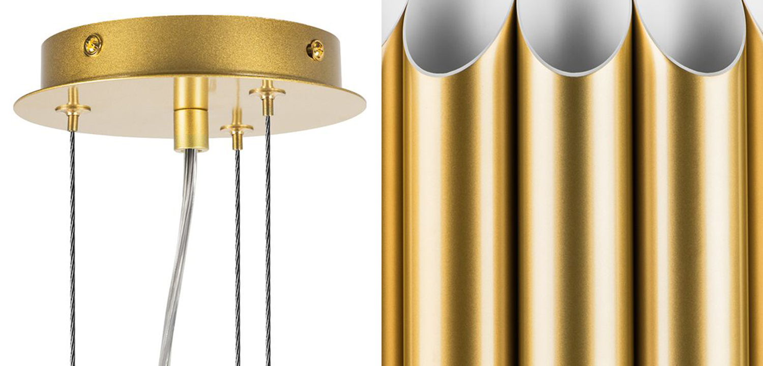 Люстра Garbi Gold Pipe Organ Chandelier 80 - фото №1