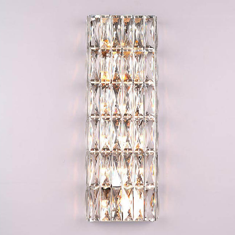 Бра Crystal Regena Chrome Wall Lamp 12 Хром Прозрачный (Transparent) в Воронеже | Loft Concept 