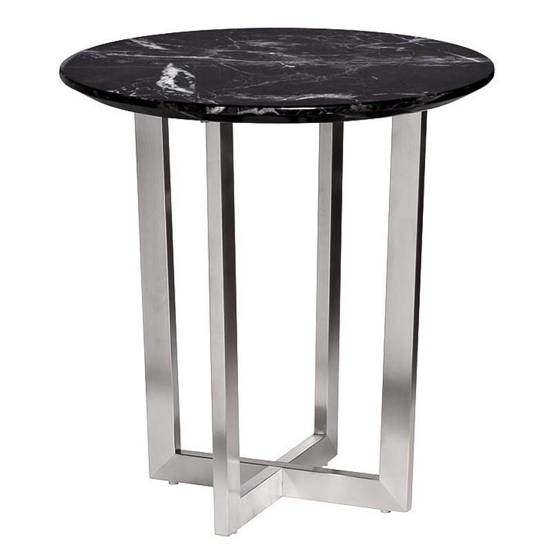 Приставной стол Adamson Side Table Серебряный в Воронеже | Loft Concept 