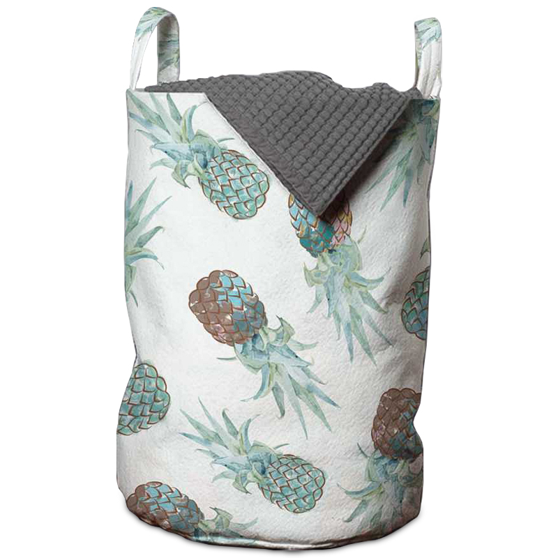 Корзина Pineapple Pattern Basket Голубой пастельный Белый в Воронеже | Loft Concept 