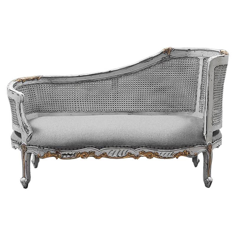 Кушетка Maria Antoinette Side Sofa Gray Серый в Воронеже | Loft Concept 