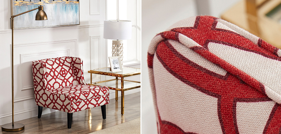 Кресло Red and White Ornament Кресло Red and White Ornament - Loft-Concept в Воронеже