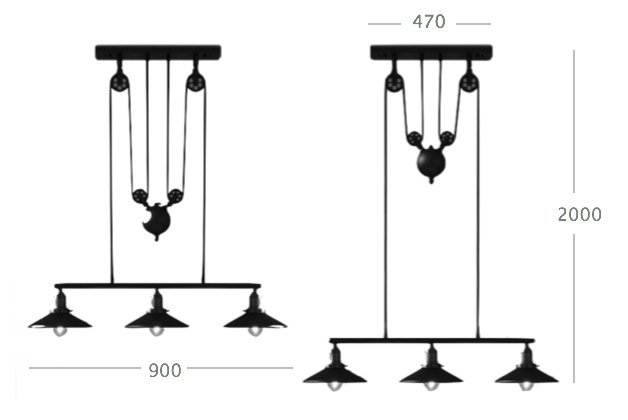 Люстра Loft Cone Pendant Balance Line 3 в Воронеже