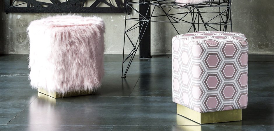 Пуф Hexagon Pink Geometry - Loft-Concept в Воронеже