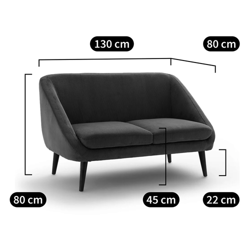 Двухместный диван с обивкой из велюра Belanger Sofa в Воронеже