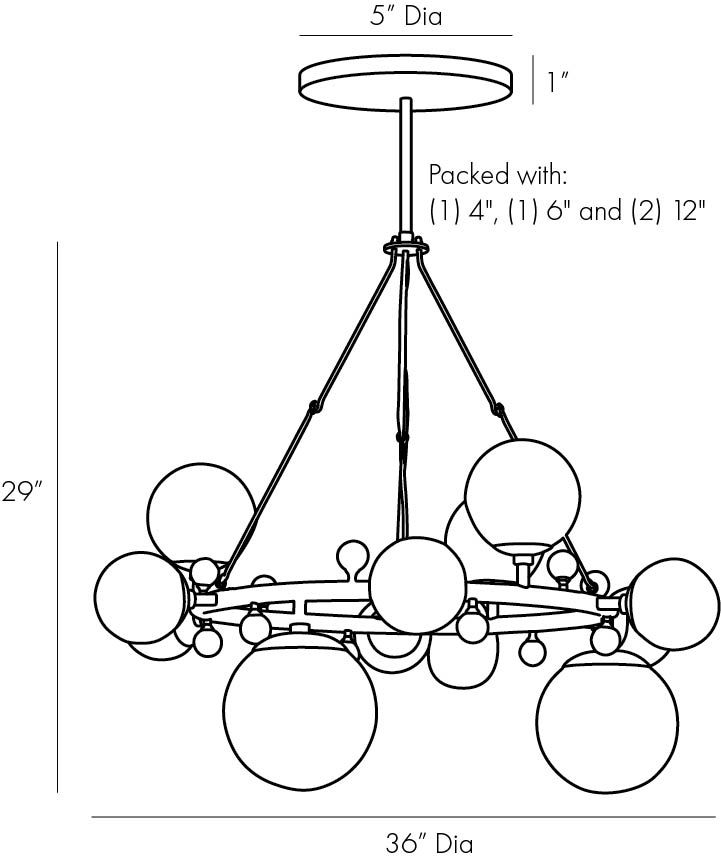 Люстра Arteriors TROON ROUND CHANDELIER в Воронеже