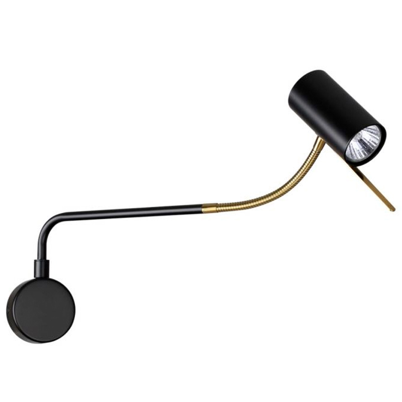 Гибкое бра Trumpet Wall Lamp Брозна Бронза Черный в Воронеже | Loft Concept 