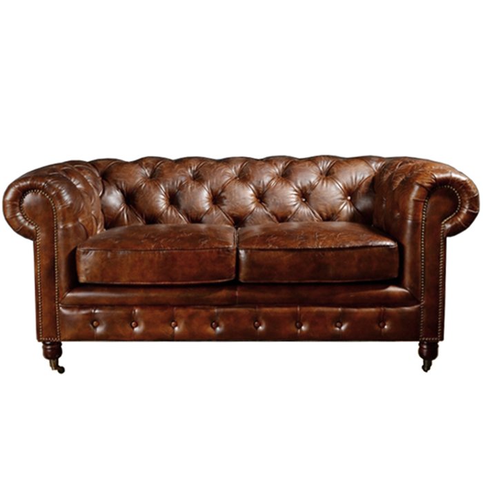 Диван Chesterfield Rebel Sofa Leather Brown 170 Коричневый в Воронеже | Loft Concept 