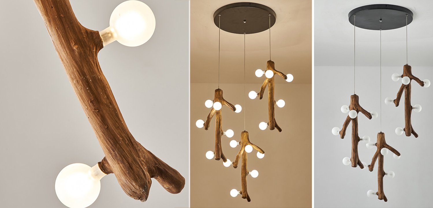 Люстра Tree branch Circle Chandelier - фото