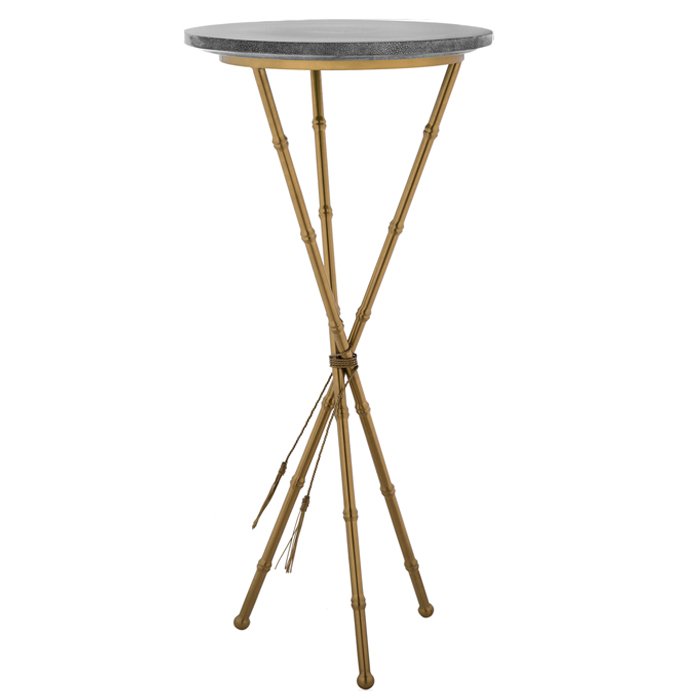 Green Stingray Skin Side Tables Gray Серый Золотой в Воронеже | Loft Concept 