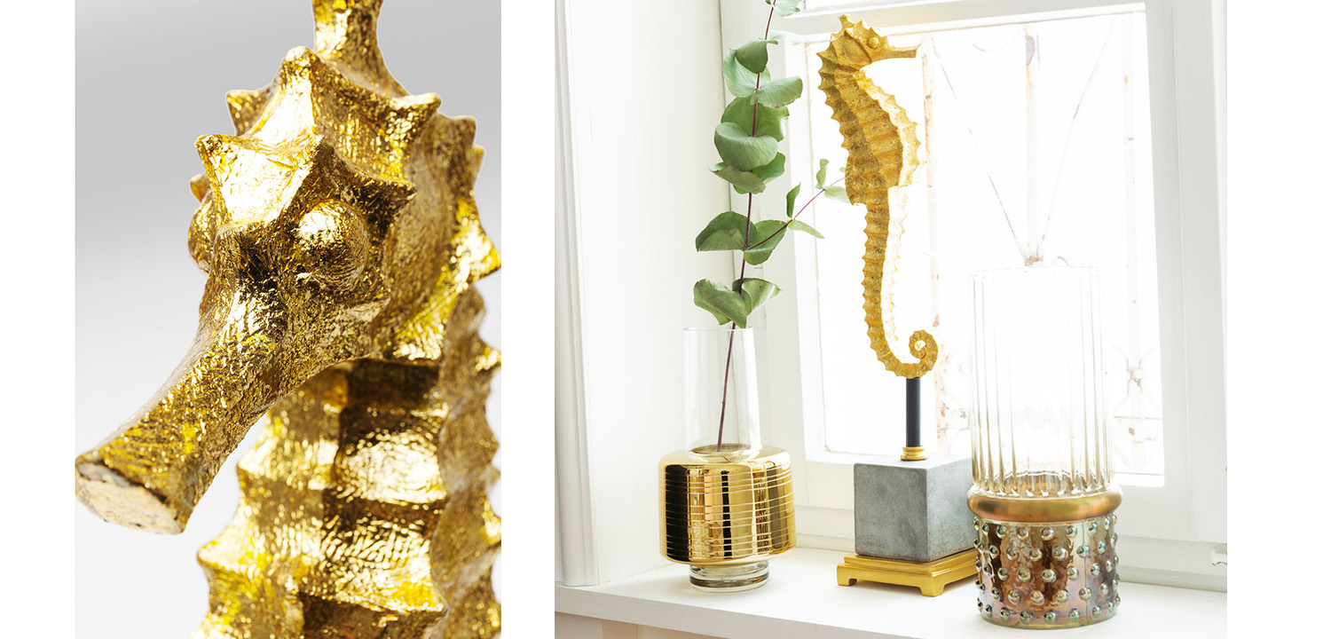 Статуэтка Golden Sea Horse - фото