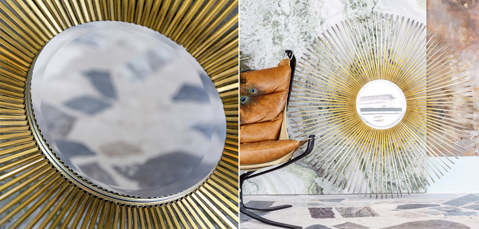 Зеркало Sun Circle Mirror Зеркало Sun Circle Mirror - Loft-Concept в Воронеже
