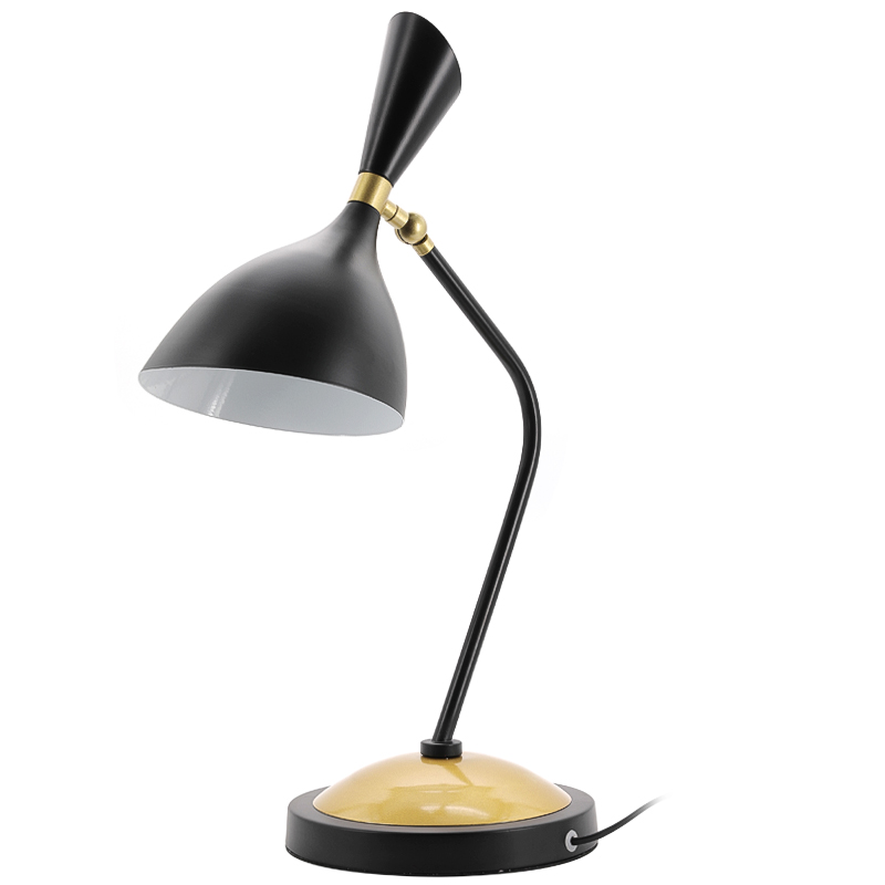 Настольная лампа Duke Table Lamp Черный Золотой в Воронеже | Loft Concept 