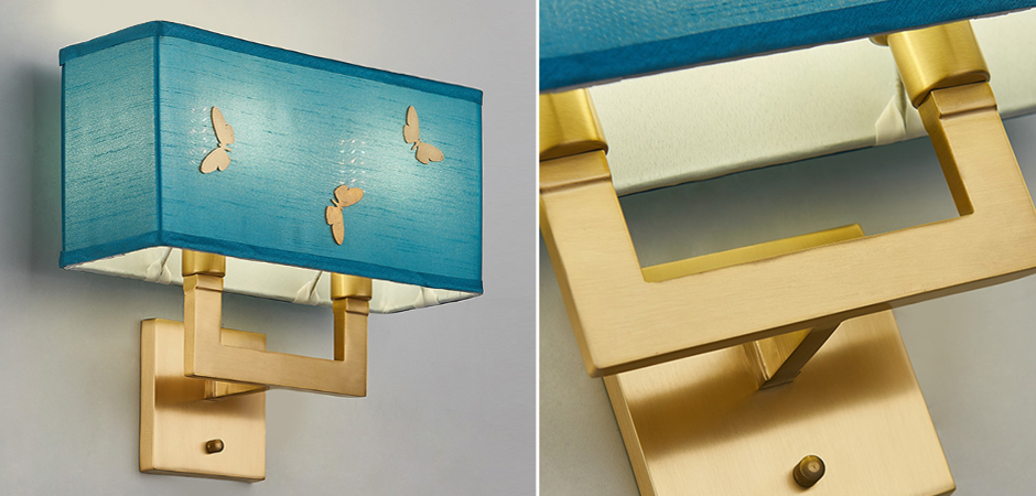 Бра с бабочками Butterflies Blue Background Wall Lamp 2 Бра с бабочками Butterflies Blue Background Wall Lamp 2 - Loft-Concept в Воронеже