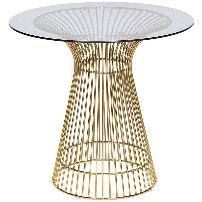 Обеденный стол Platner table gold Золотой Прозрачный в Воронеже | Loft Concept 