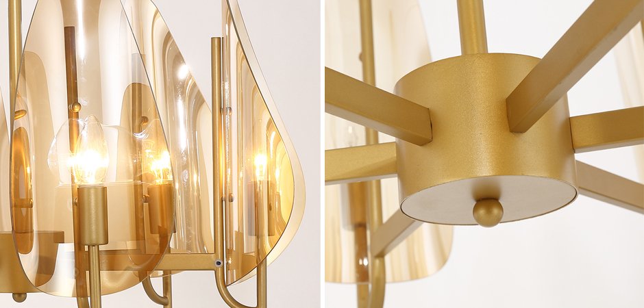 Люстра Chandelier Max Ingrand Fontana Arte Amber glass Люстра Chandelier Max Ingrand Fontana Arte Amber glass - Loft-Concept в Воронеже