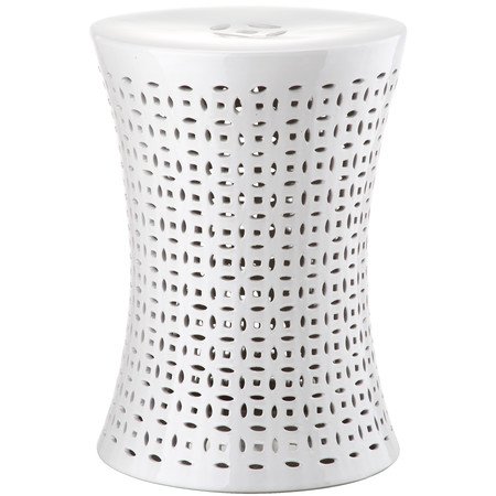 Керамический табурет Camilla Garden Stool White Белый в Воронеже | Loft Concept 