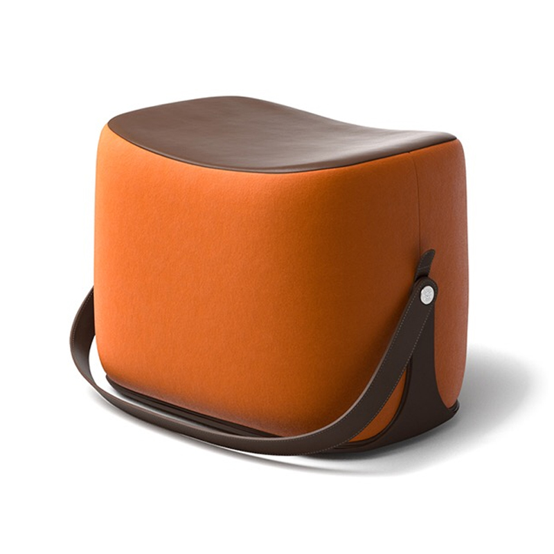 Пуф Langtry Pouf Orange Коричневый Оранжевый в Воронеже | Loft Concept 