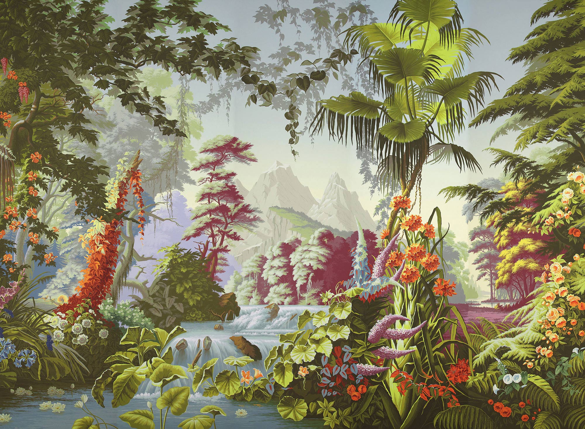 Обои ручная роспись L'Eden Paradiso on scenic paper Обои ручная роспись L'Eden Paradiso on scenic paper - постер Loft-Concept в Воронеже