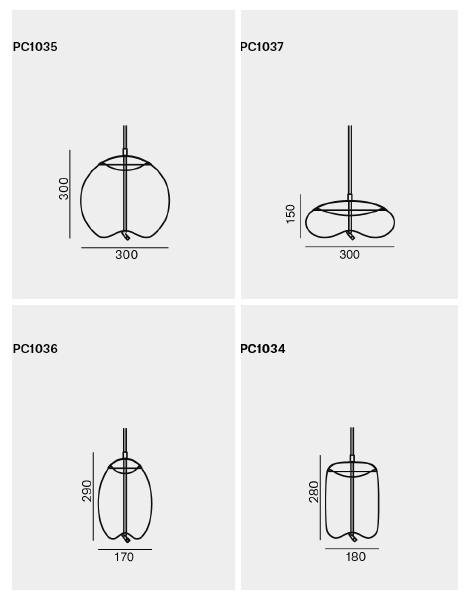 Подвесной светильник KNOT Small Gray glass в Воронеже