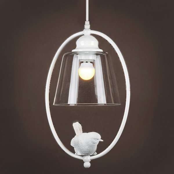 Подвесной светильник Provence Bird Oval Pendant Белый в Воронеже | Loft Concept 