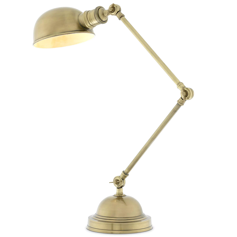 Настольная лампа Eichholtz Desk Lamp Soho Винтажная латунь Латунь в Воронеже | Loft Concept 