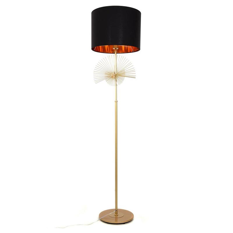 Торшер Genoveva Floor lamp black Черный Золотой в Воронеже | Loft Concept 