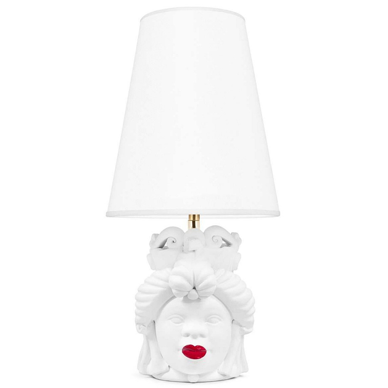 Настольная лампа Table Lamp Moro Lady Small Lipstick White Белый Красный в Воронеже | Loft Concept 