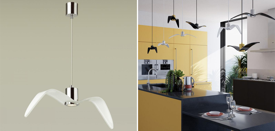 Подвесной светильник Seagull Chrome белый Подвесной светильник Seagull Chrome белый - Loft-Concept в Воронеже