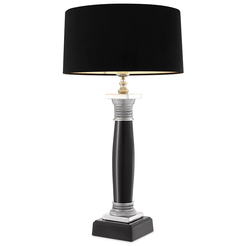 Настольная лампа Eichholtz Table Lamp Napoleon Black Черный Никель в Воронеже | Loft Concept 